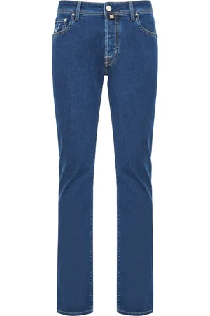 Jacob Cohen Homme, Jeans, Bleu, Taille: W34 Jean Bard fait main avec tissus japonais