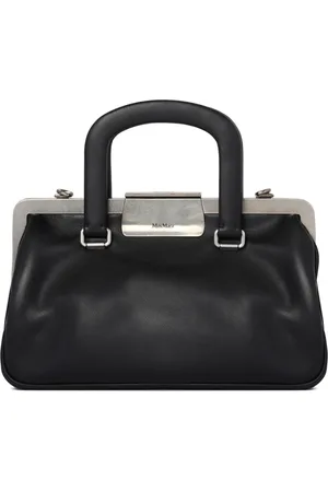Max Mara Femme, Sacs, Noir, Taille: ONE Size Petit Sac à Main Noir avec Fermeture Éclair Vintage