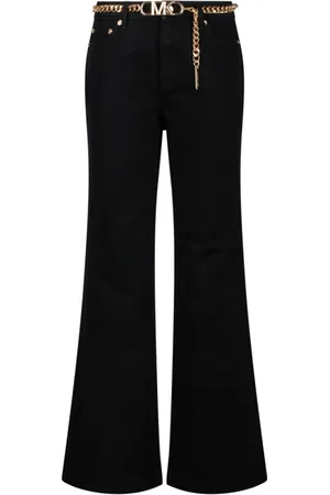 Michael Kors Femme, Pantalons, Noir, Taille: 36 FR Jean Denim Évasé Noir
