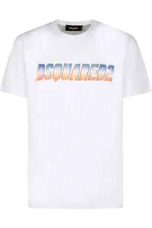 Dsquared2 Homme, Tops, Blanc, Taille: M T-shirt blanc avec logo imprimé