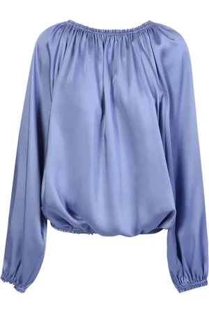 BLANCA Femme, Blouses et Chemises, Bleu, Taille: 36 FR Chemisier Bleu Statement Topwear