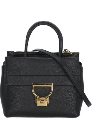 Coccinelle Femme, Sacs, Noir, Taille: ONE Size Sac à bandoulière noir en cuir grainé avec bandoulière
