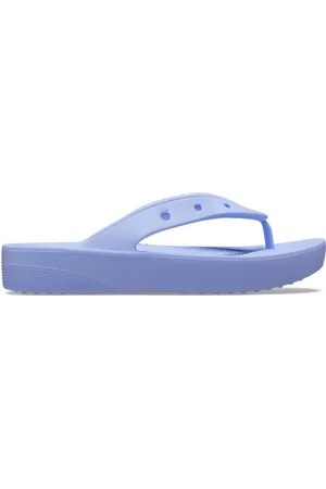 Crocs Femme, Chaussures, Violet, Taille: 36 EU Tongs Plateforme Classique Violettes