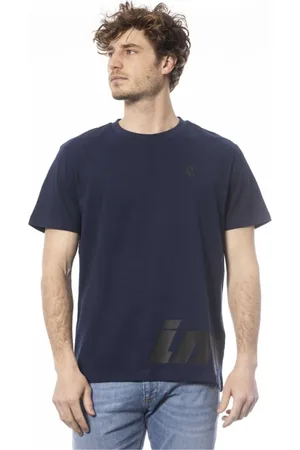 Invicta Homme, Tops, Bleu, Taille: M T-shirt en coton bleu à col rond