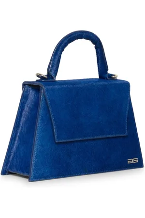 Gestuz Femme, Sacs, Bleu, Taille: ONE Size Sac en Cuir Bleu avec Bandoulière Réglable