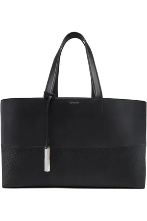Calvin Klein Femme, Sacs, Noir, Taille: ONE Size Sac Shopper Mixmedia Noir