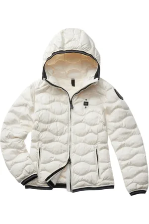 Blauer Femme, Vestes, Blanc, Taille: 42 FR Veste Rembourrée Blanche