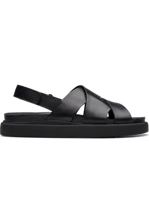 Clarks Femme, Chaussures, Noir, Taille: 39 1/2 EU Sandales plates noires pour femmes