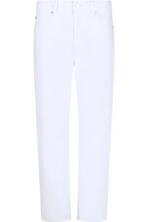 Calvin Klein Femme, Pantalons, Blanc, Taille: W28 Jean Slim Fit en Denim Léger