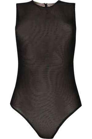 BLANCA Femme, Tops, Noir, Taille: 40 FR Pull Noir en Tulle Transparent