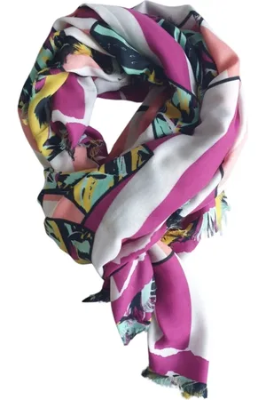 Kenzo Femme, Accessoires, Multicolore, Taille: ONE Size Étole Multicolore en Modal et Soie