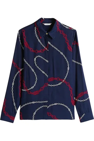 Tommy Hilfiger Femme, Blouses et Chemises, Multicolore, Taille: 34 FR Chemise Viscose Regular LS Douce
