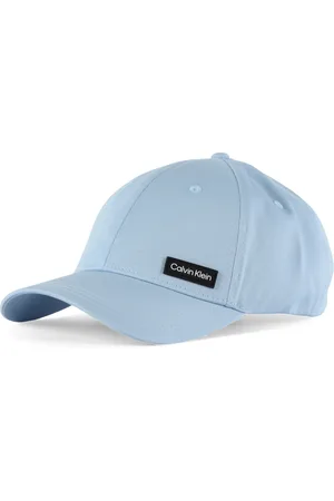 Calvin Klein Homme, Accessoires, Bleu, Taille: ONE Size Casquette de Baseball Bleu Clair Logo Patch