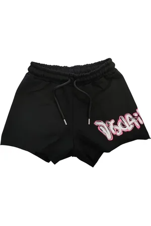 DISCLAIMER Femme, Shorts, Noir, Taille: 40 FR Shorts en Coton Style Urbain