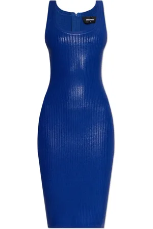 Dsquared2 Femme, Robes, Bleu, Taille: 34 FR Robe sans manches