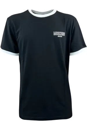 Moschino Homme, Tops, Noir, Taille: L T-shirt Homme Natation Fantaisie Noire