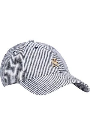Tommy Hilfiger Femme, Accessoires, Bleu, Taille: ONE Size Casquette de baseball en lin Premium Beach Cap