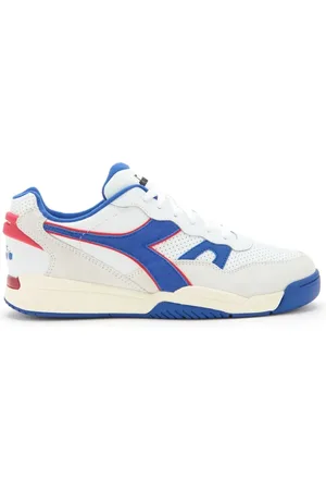 Diadora Homme, Chaussures, Multicolore, Taille: 45 EU Baskets de Basket-ball en Nylon Bleu