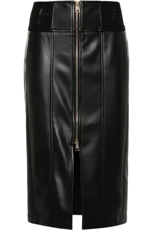 Liu Jo Femme, Jupes, Noir, Taille: 36 FR Jupe en Similicuir Noir