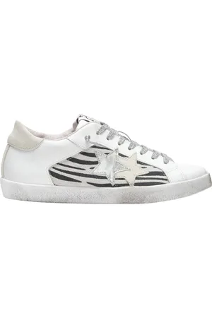 2STAR Femme, Chaussures, Blanc, Taille: 40 EU Baskets Casual Femme Cuir Blanc