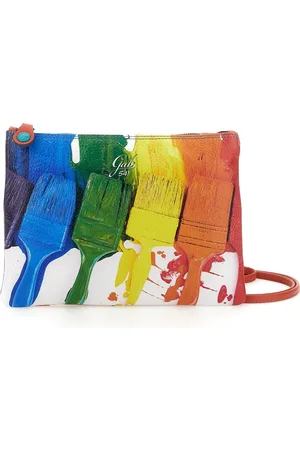 Gabs Femme, Sacs, Multicolore, Taille: ONE Size Pochette Noire Orange Logo Femme