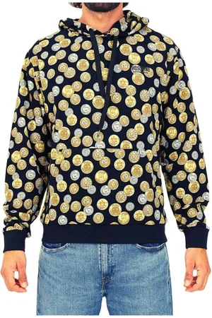 Moschino Homme, Sweatshirts et sweats à capuche, Multicolore, Taille: L Sweat à capuche avec impression collection de pièces