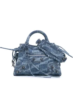 Balenciaga Femme, Pre-owned, Bleu, Taille: ONE Size Pre-owned Denim sacs-balenciaga