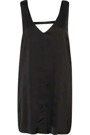 Gestuz Femme, Robes, Noir, Taille: 42 FR Robe Noire avec Bretelles larges
