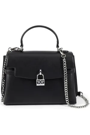 GAËLLE Femme, Sacs, Noir, Taille: ONE Size Sac à main noir avec logo verrou
