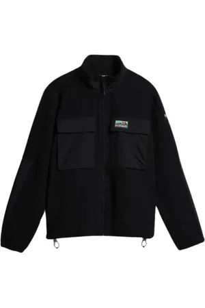Napapijri Homme, Sport, Noir, Taille: XL Veste polaire à fermeture éclair style streetwear