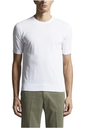 PESERICO SIGN Homme, Pulls, Blanc, Taille: 2XL T-shirt en coton pur