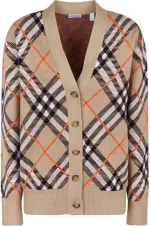 Burberry Femme, Pulls, Multicolore, Taille: 36 FR Cardigan à Carreaux