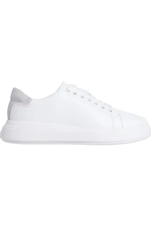 Calvin Klein Femme, Chaussures, Blanc, Taille: 42 EU Baskets Blanches à Lacets pour Femmes