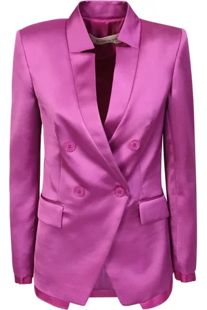 BLANCA Femme, Vestes, Violet, Taille: 36 FR Blazer Violet à Double Boutonnage