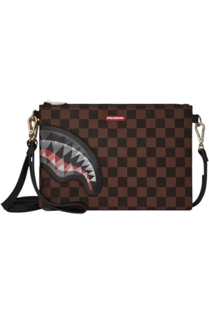 Sprayground Unisex, Sacs, Brun, Taille: ONE Size Pochette Marron avec Dragonne Amovible