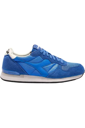 Diadora Homme, Chaussures, Bleu, Taille: 43 EU Baskets rétro-running en daim