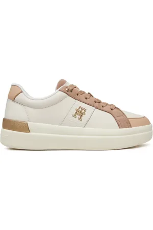 Tommy Hilfiger Femme, Chaussures, Blanc, Taille: 39 EU Blush Sports Baskets