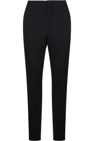 Ermenegildo Zegna Homme, Pantalons, Noir, Taille: M Pantalon de jogging en laine noire avec fermeture éclair avant