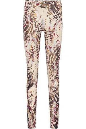 Helena hart Femme, Pantalons, Multicolore, Taille: 38 FR Chino Imprimé Splash Vin