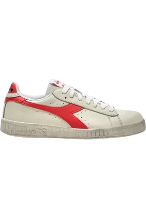 Diadora Homme, Chaussures, Multicolore, Taille: 46 EU Baskets Basses en Cuir Blanc Vintage