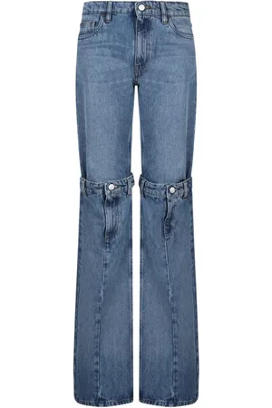 COPERNI Femme, Jeans, Bleu, Taille: 38 FR Jean Denim Jambe Large Bleu