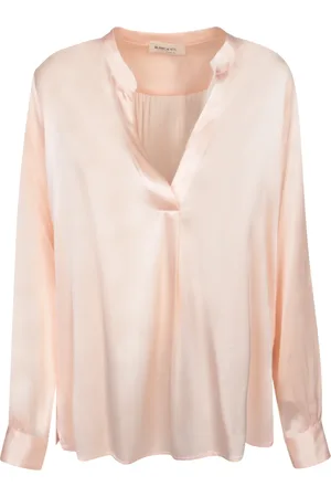 BLANCA Femme, Blouses et Chemises, Rose, Taille: 36 FR Top Rose En Mélange de Soie Style Élégant