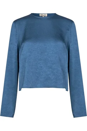 Baum und Pferdgarten Femme, Blouses et Chemises, Bleu, Taille: 38 FR Chemisier Miza Bleu pour Femmes