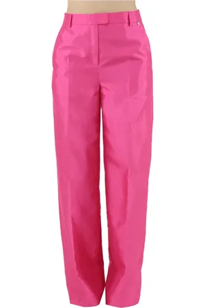 Liu Jo Femme, Pantalons, Rose, Taille: 40 FR Pantalon Rose Slim Fit à la Mode