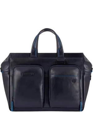 Piquadro Femme, Sacs, Bleu, Taille: ONE Size Élégant Porte-Documents en Cuir avec Compartiment pour Ordinateur Portable
