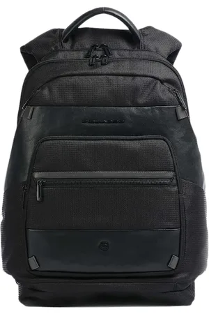 Piquadro Femme, Sacs, Noir, Taille: ONE Size Sac à dos noir unisexe pour ordinateur portable