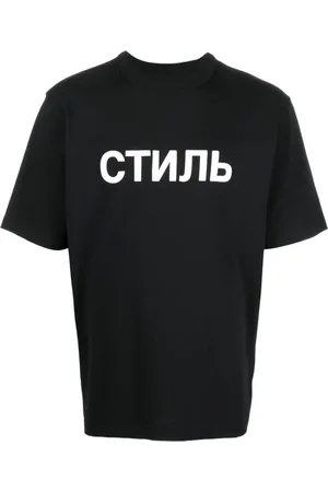 Heron Preston Homme, Tops, Noir, Taille: M Ctnmb Logo Tee