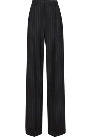 Dolce & Gabbana Femme, Pantalons, Noir, Taille: 38 FR Pantalon Élégant de Créateur