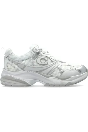 Coach Femme, Chaussures, Blanc, Taille: 36 1/2 EU Chaussures de sport avec logo