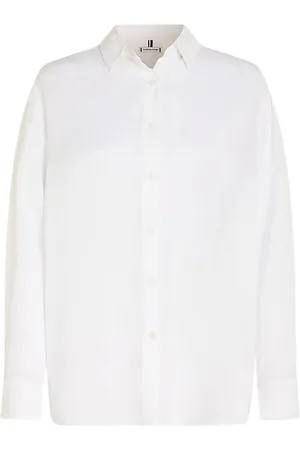 Tommy Hilfiger Femme, Blouses et Chemises, Blanc, Taille: 40 FR Collection Chemises Élégantes